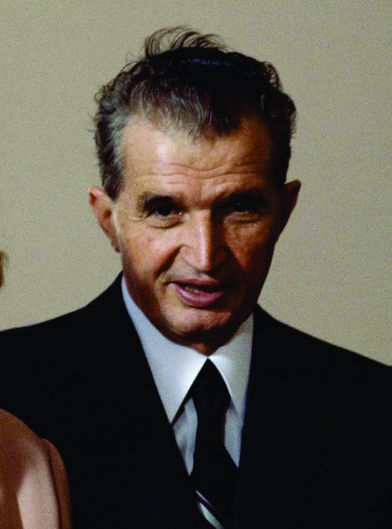 Nicolae Ceaușescu, pe panou